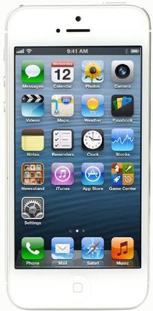 Смартфон Apple iPhone 5 64Gb White & Silver - Усть-Кут